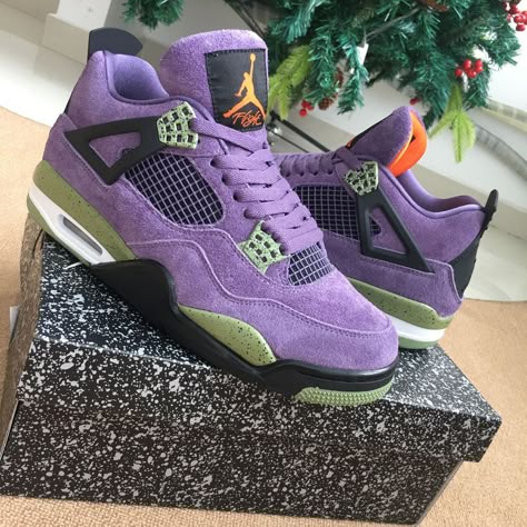 Air Jordan 4 Canyon Purple, Jordan 4 Canyon Purple, Canyon Purple 4s, Purple 4s, 4s Outfit, Dr Shoes, Jordan Shoes Retro, Jordan 4s, Purple Sneakers