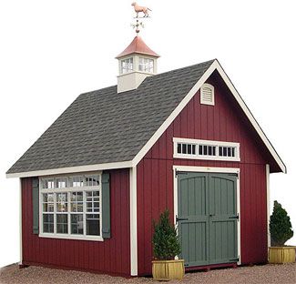 Grey Garage Doors, Grey Garage, Well House, Red Shed, Farm Shed, Farm Gate, Steel Framing, Goat Farm, Shed Colours