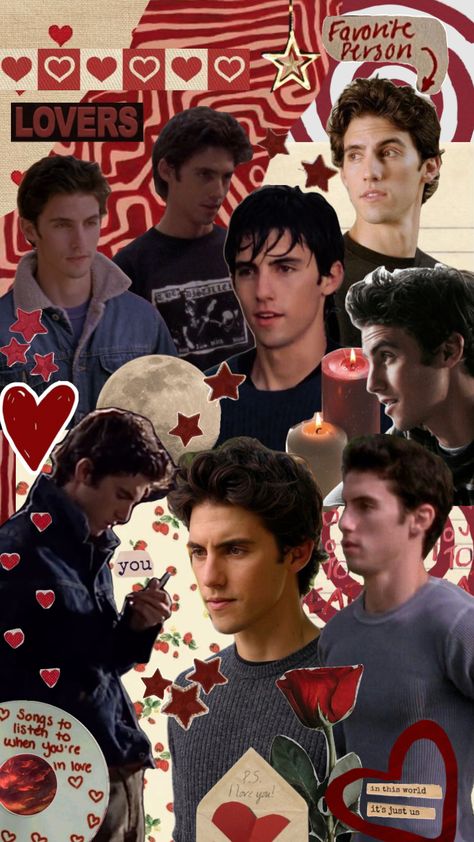 Jess Mariano Poster, Jess Mariano Collage, Milo Ventimiglia Wallpaper, Milo Ventimiglia 2000s, Jess Mariano Wallpaper, Gilmore Girls Aesthetic Wallpaper, Gilmore Girls Collage, Gilmore Girls Wallpaper, Jess Gilmore