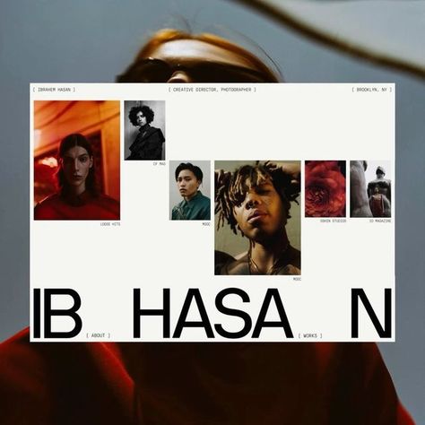 Rron Berisha on Instagram: "Portfolio exploration for the unique creative director / photographer - Ibra Hasan. #website #identitydesign #ui" Ugc Aesthetic, Art Director Portfolio, Creative Director Portfolio, Director Portfolio, Instagram Portfolio, Photography Portfolio Website, Web Portfolio, 포트폴리오 레이아웃, Website Portfolio