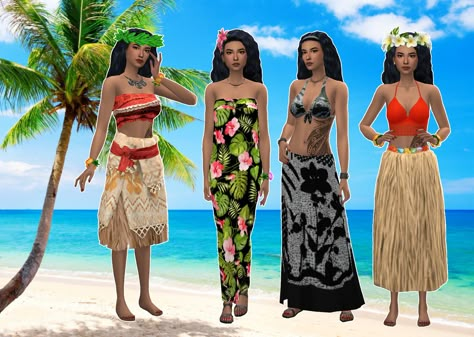 Cultural Lookbook - Hawaiian There are not enough cultural items in the Sims 4. It is by far the most diverse of all the sims games, but we need way more of it! Since I’ve joined the dark side and... Sims 4 Hawaiian Shirt, Island Girl Sims 4 Cc, Sims 4 Islander Cc, Hawaii Sims 4 Cc, Sims 4 Moana Cc, Polynesian Sims 4 Cc, Sims 4 Sulani Outfits, Sims 4 Sulani Clothes, Sims 4 Cc Cultural Clothes