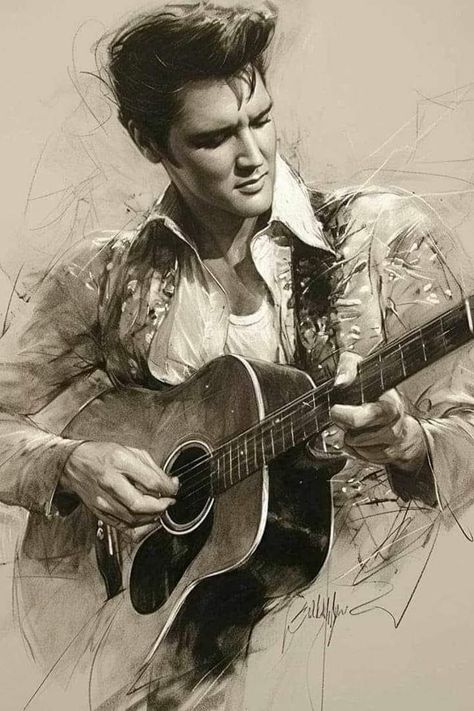 Elvis Artwork, Elvis Tattoo, Luis Gonzaga, Elvis Presley Wallpaper, Drawings Of Animals, Elvis Presley Memories, Marilyn Monroe Artwork, Elvis Art, Elvis Presley Images