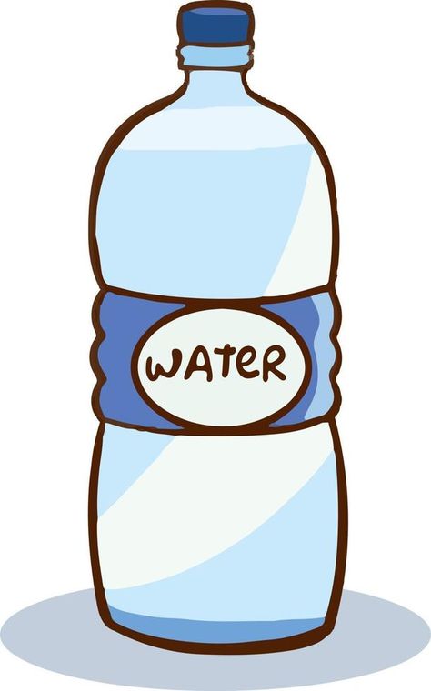 Water Bottle Pictures, Water Bottle Clipart, Plastic Bottles Art, Ice Cube Png, Bottles Illustration, Water Bottle Drawing, Water Bottle Cartoon, Water Clipart, Water Doodle