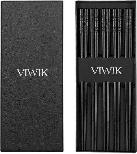 Amazon.com: VIWIK Reusable Chopsticks 5 Pairs Premium Fiberglass Classic Style Lightweight Dishwasher Safe Chop Sticks 9.6 Inch Gift Set : Home & Kitchen Cooking Chopsticks, Korean Chopsticks, Reusable Chopsticks, Kids Chopsticks, Chinese Chop, Practical Housewarming Gifts, Chop Sticks, Angular Design, Hot Oil