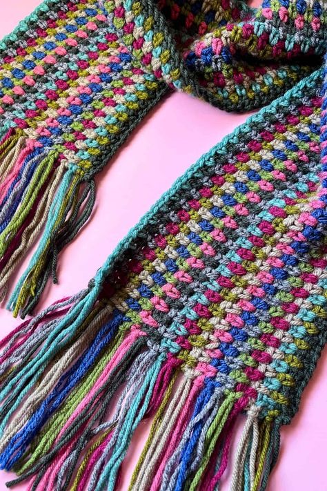 Crochet lace scarf pattern