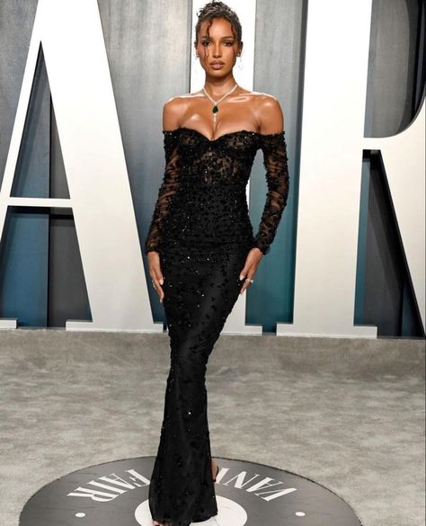 2020 in Georges Hobeika Hollywood Glam Dress, Jasmin Tookes, Jasmine Tookes, Romee Strijd, Oscar Dresses, Prom Dress Inspiration, Popsugar Fashion, Oscar Party, Pretty Prom Dresses