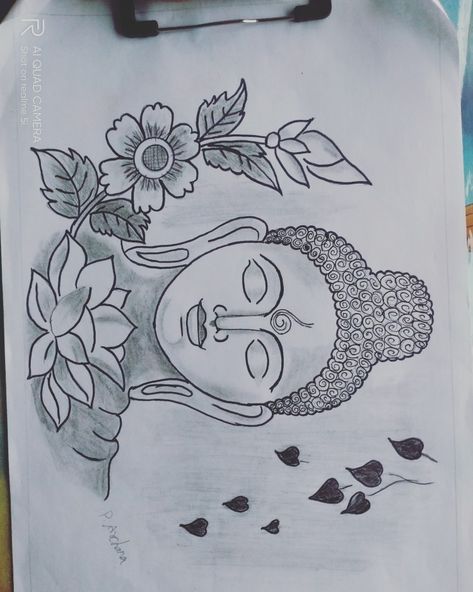 Buddha Pencil Sketch Art, Goddesses Drawing, Buddha Pencil Sketch, Aari Work Designs Pattern Hand Embroidery, Pencil Sketch Art, Cartoon Wall Painting, God Drawing, 3d Pencil Drawings, Sketch Images