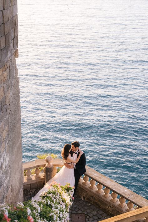 This Amalfi Coast Villa is the most luxurious wedding venue Italy Wedding Photos, Elopement Pics, Vangelis Photography, Villa Astor, Amalfi Coast Villa, Amalfi Wedding, Sorrento Wedding, Italy Wedding Dress, Italy Elopement