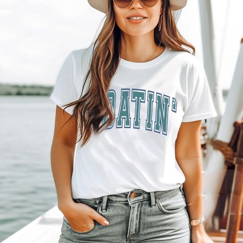 #lakehairdontcare 💦 If you love the lake, then you will love my Lake Girl Collection! $26. Dropping Anchor, Lake Hair Styles, Nautical Themed Party, Lake Girl, Small Town Girl, Make Waves, Set Sail, Boat Trips, Unisex Tshirt