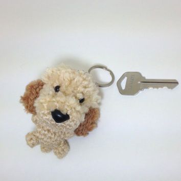 Dog Amigurumi Free Pattern, Pet Waste Station, Labradoodle Dog, Dog Amigurumi, Labradoodle Dogs, Keychain Crochet, Quick Crochet Patterns, Crochet Keychain Pattern, Dog Keychain