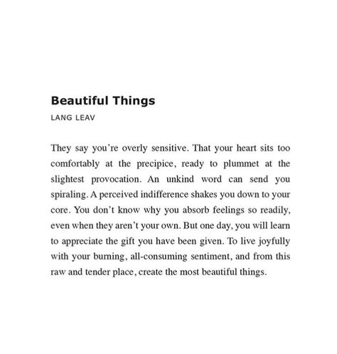 Unkind Words, Lang Leav, Romantic Book Quotes, Cute Words, Writing Therapy, Romantic Books, Happy Words, English Quotes, Quote Aesthetic