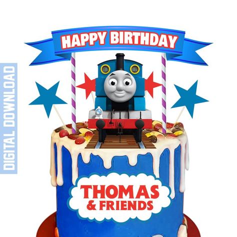 Thomas And Friends Cake, Thomas Train Birthday, Thomas Cake, Thomas Cakes, Friends Birthday Cake, Friends Cake, Train Birthday, Thomas The Train, Thomas And Friends