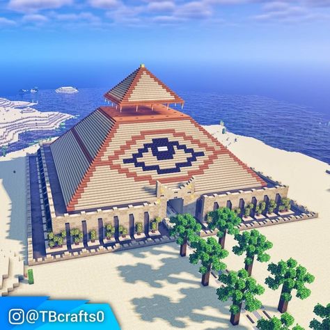 Minecraft Pyramid, Mansion Minecraft, Minecraft Castle Blueprints, Minecraft Kingdom, Minecraft Images, Easy Minecraft Houses, Minecraft House Tutorials, Minecraft Castle, Cute Minecraft Houses