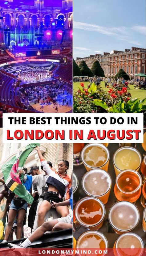 Planning a trip to London in August? Here's all the best things to do in London in August. London In August, London Bucket List, Travel Guide London, Trip To London, Things To Do In London, Visit London, Planning A Trip, London Travel, Travel Itinerary