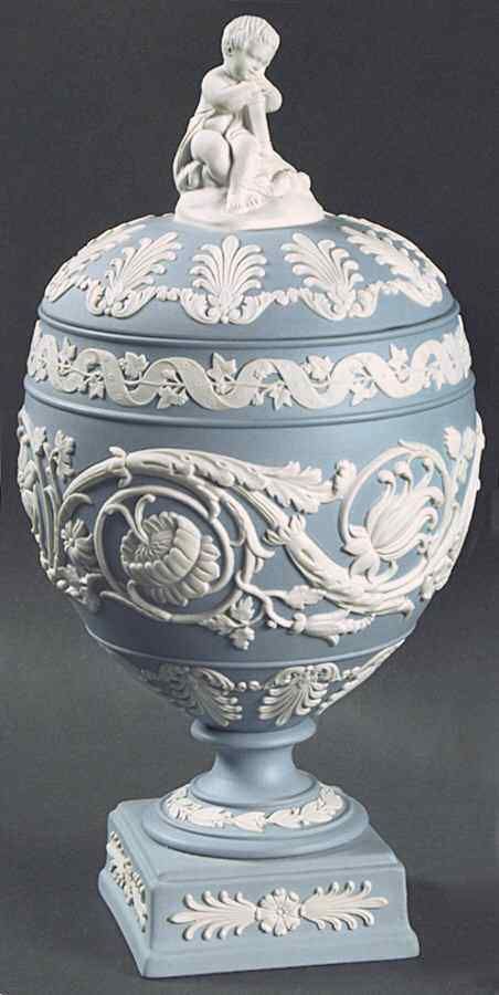 Wedgewood China Patterns, Wedgewood China, Wedgewood Jasperware, Vase With Lid, China Vase, Wedgwood Pottery, Wedgewood Blue, Wedgwood China, Wedgwood Jasperware