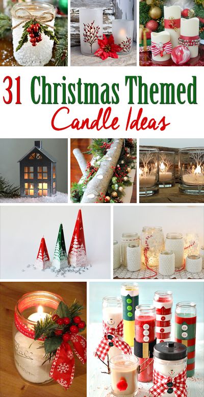 31 Candle Decorating Ideas For Christmas  #candles #christmas #lights #decor #diy Glass Candle Holders Decorating Ideas Christmas, Aesthetic Christmas Candles, How To Decorate Candles For Christmas, Christmas Candle Display Ideas, Diy Christmas Candles Gift, How To Decorate A Candle, Christmas Candles Diy Craft Ideas, Xmas Candles Ideas, Christmas Crafts Candle Holders