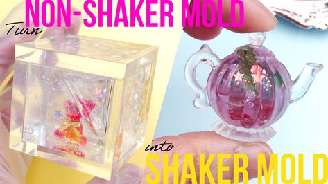 How To Make Resin Shakers, Resin Shakers Tutorial, Resin Techniques, Resin Shakers, Shaker Charm, How To Make Resin, Magic Bottles, Diy Resin Projects, Glitter Diy