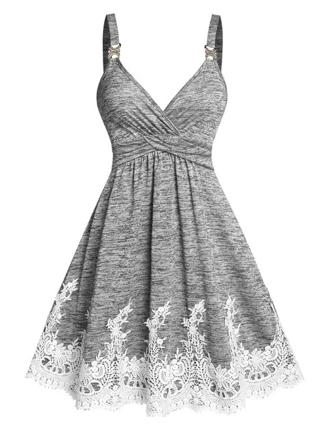 Women Night Dress, Pretty Mini Dresses, Girls Night Dress, Ladies Tops Blouses, Cheap Dresses Casual, Sleeve Lace Dress, Women Summer Dress, Gray Fashion, Cheap Dresses Online