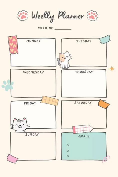 Weekly planner aestheticplanner 617 Study Planner Aesthetic, Goodnotes Notes Template, Study Planner Ideas, Weekly Planner Aesthetic, Weekly Planner Ideas, Diy Weekly Planner, Exam Planner, Weekly Planner Print, Life Planner Organization