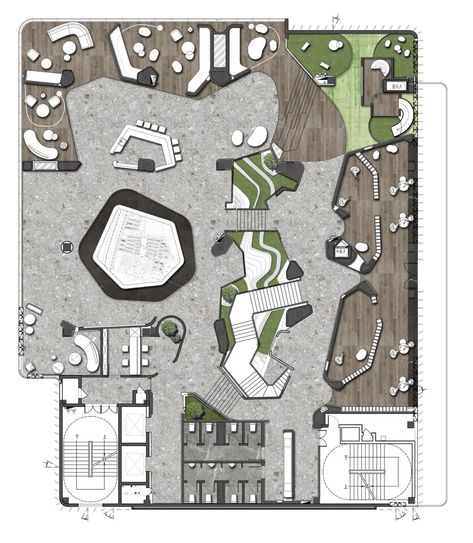 Restaurant Floor Plan, Presentation Board Design, Ecology Design, Interior Design Student, Desain Quilling, Small House Elevation Design, Hotel Plan, Interior Design Presentation, Hotel Room Design