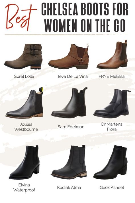 If your collection doesn’t include a pair of these slip-on boots, then you are missing out. They’re easy to remove, comfortable, and stylish! Take a look at our reader recommendations for the best Chelsea boots for women on the go! #TravelFashionGirl #TravelFashion #TravelBoots #blackboots #chelseaboots #stylishboots Born Chelsea Boots, Womens Slip On Boots, Types Of Chelsea Boots, Comfortable Boots For Women Fall Winter, Comfortable Chelsea Boots Women, Women’s Chelsea Boots, Travel Boots Women, Best Chelsea Boots Women, Best Boots For Short Women