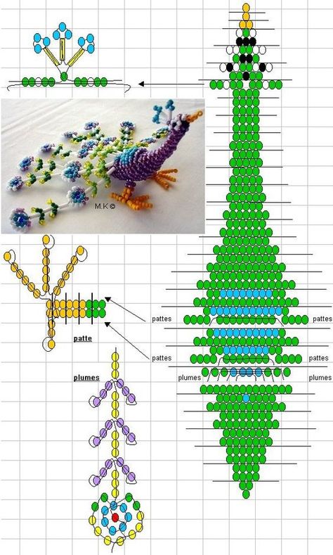 Pony Bead Crafts, Seed Bead Crafts, Art Perle, Pony Bead Patterns, Beading Patterns Free, Seed Bead Patterns, Beading Techniques, Beaded Crafts, Beaded Animals