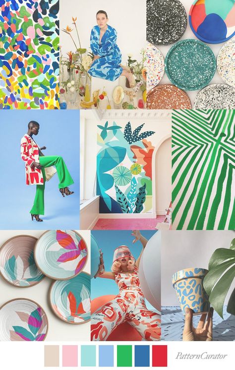 Fashion Trend Pattern, Pattern Curator, Print Design Trends, Print And Pattern, Trend Fabrics, Mood Images, Color Trends Fashion, Theme Color, Color Palette Design