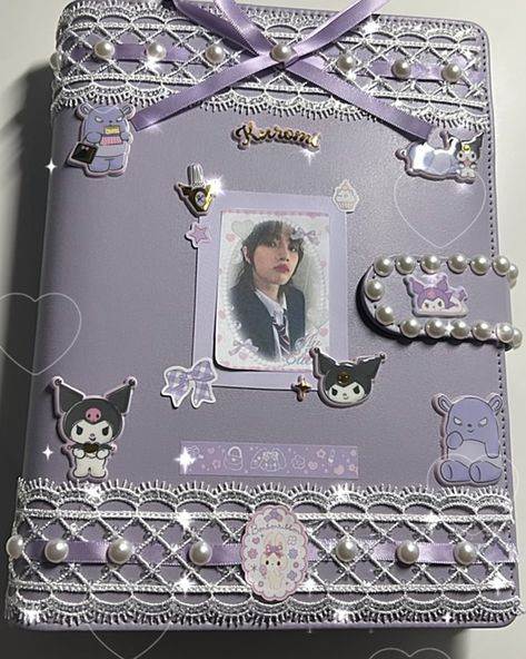 kpop sanrio binder txt beomgyu Kpop Pc Binder Cover Ideas, Kpop Photocard Binder Cover Ideas, Binder Cover Decoration Ideas, Kpop Binder Deco Cover, A5 Binder Cover Kpop, A5 Binder Deco, Txt Binder Cover, Binder Aesthetic Cover Ideas, Kpop Binder Ideas