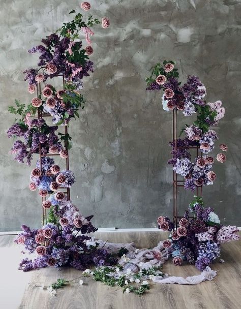 Purple Wedding Backdrop, Floral Decoration Ideas, Stones Of The Yarra Valley, Birthday Decoration Ideas, Yarra Valley Wedding, Ideas For Weddings, Purple Wedding Theme, Luxury Wedding Decor, Wedding Backdrop Design