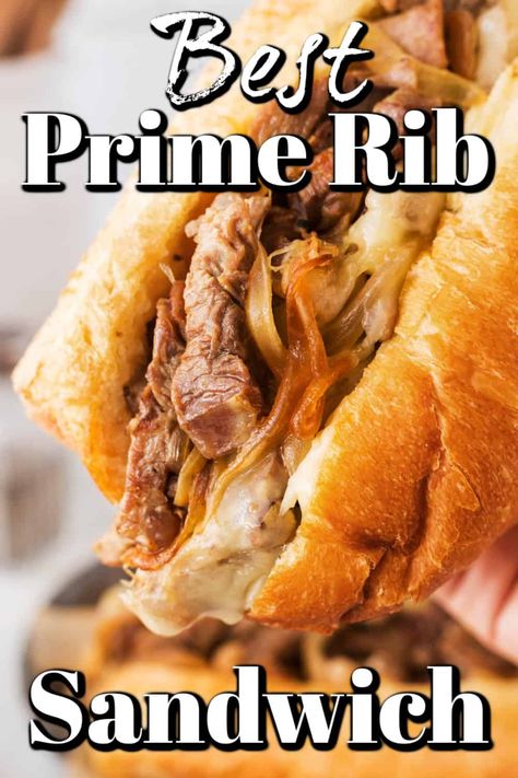 Nothing better than this Best Prime Rib Sandwich for a quick yet epic meal. Your whole family will love when you make this. Sliced Prime Rib Sandwich, Prime Rib Roast Sandwich, Prime Rib Melt Sandwich, Prime Rib Cheesesteak, Shaved Prime Rib Sandwich, Prime Rib Dip Sandwich, Prime Rib Leftovers Recipes, Leftover Prime Rib Sandwich, Prime Rib Sandwich Recipe