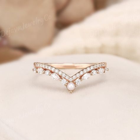 This Wedding Bands item by DejavuJewelryCo has 75 favorites from Etsy shoppers. Ships from United States. Listed on Feb 5, 2024 Matching Wedding Ring, Pearl Wedding Ring, Wedding Band Unique, Rose Gold Promise Ring, Gold Promise Ring, Wedding Ring Diamond, Stackable Jewelry, Gold Promise Rings, Engagement Ring Shapes