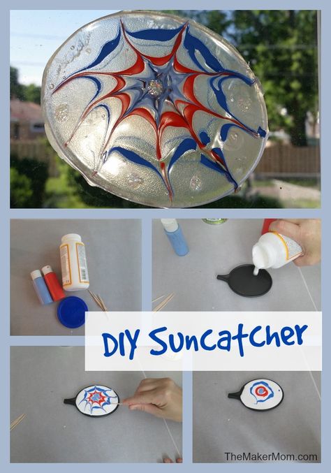 Diy Suncatchers For Kids, Suncatchers For Kids, Diy Suncatchers, Diy Summer Crafts, Crafts For Seniors, Diy Bottle, Beginners Knitting, Diy Christmas Cards, Glue Crafts