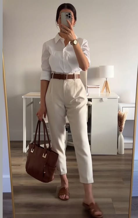 Casual Work Outfits Women, Casual Outfits For Work, Chique Outfits, Stylish Work Attire, Business Casual Outfits For Work, Work Fits, Moda Chic, Elegante Casual, Casual Work Outfit