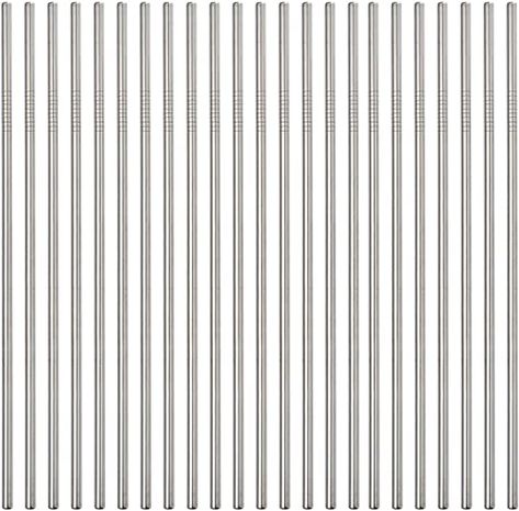 Sunwinc 50-Pack Stainless Steel Straws-Straight,8.5Inch Reusable Drinking Metal Straws For 20oz Tumblers Yeti Cups Travel Mugs,Eco-Friendly Dishwasher Safe (50 Straight Straws) Reusable Drinking Straw, Yeti Cups, Yeti Cup, Drink Straw, Unique Color Combinations, Stainless Steel Straws, Metal Straws, Family Parties, Reusable Straw