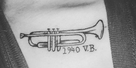 Trumpet Tattoo Ideas, Trumpet Tattoo, Tattoo Board, Space Tattoo, Font Inspiration, Piercing Tattoo, Future Tattoos, Tattoos And Piercings, I Tattoo