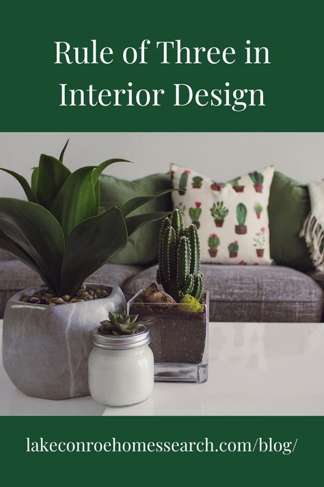 Rule Of Three Decorating, Rule Of Thirds Interior Design, Interior Design Learning, The Rule Of Three, Dream Architecture, Design Learning, Rule Of Three, Styling Tricks, Design Guidelines