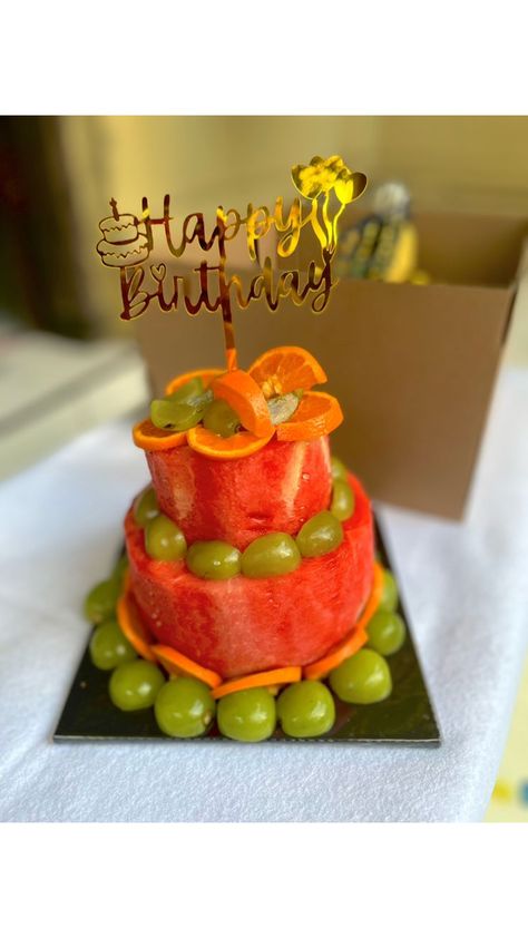 Kue buah | Kue buah ulang tahun | Birthday cake fruit Fruit Cake Design, Fruit Cake, Fruit, Cake, Birthday