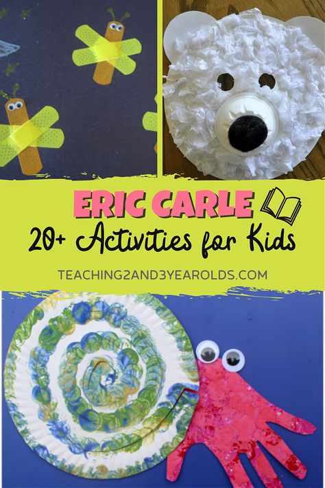 Eric Carle Activities Preschool, Preschool Goals, Eric Carle Crafts, Grandchildren Activities, Eric Carle Classroom, Eric Carle Art, Eric Carle Activities, Today Is Monday, Esl Classroom