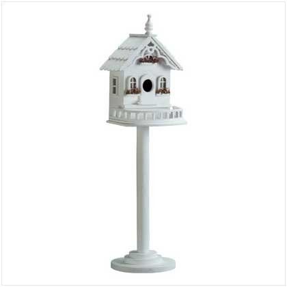 $15.91 Birdhouse Stand, Victorian Birdhouses, Bird Houses For Sale, White Linen Sheets, Resort Decor, Sculpture Fountain, Birdhouses Bird Feeders, Decor Ceiling, Wood Birdhouses