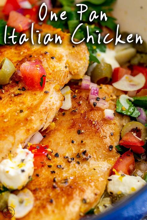 One Pan Italian Chicken, Italian Chicken Breast Recipes, Baked Boneless Skinless Chicken Breast, Boneless Chicken Breast Recipes Easy, Italian Chicken Breast, Split Breast Chicken Recipes, Chicken Breast Pasta, Boneless Skinless Chicken Breast Recipes, Skinless Chicken Breast Recipes