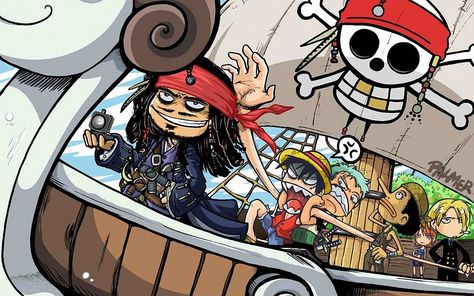 https://wall.alphacoders.com/big.php?i=262811 Jack Sparrow Wallpaper, One Piece Crossover, Anime Pirate, Full Hd Background, Kaptan Jack Sparrow, Zoro Roronoa, One Piece Characters, One Piece Nami, Nami One Piece