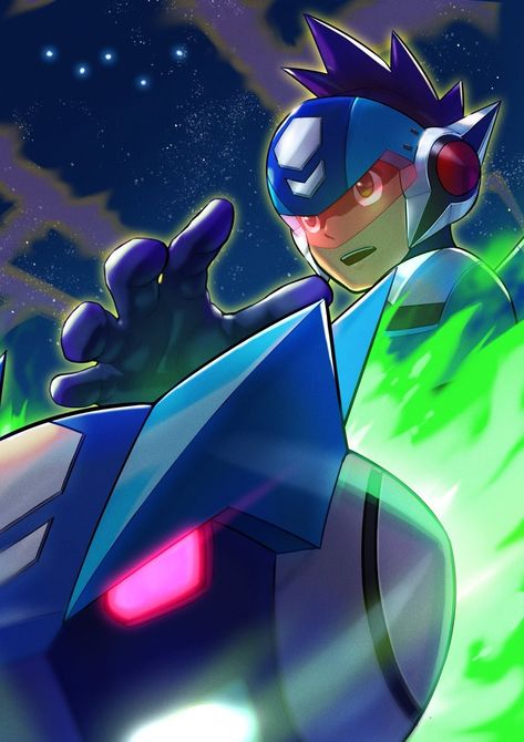 Megaman Starforce, Mega Man Art, Star Force, Japanese Names, Shooting Star, Mega Man, Shooting Stars, The Artist, Game Art