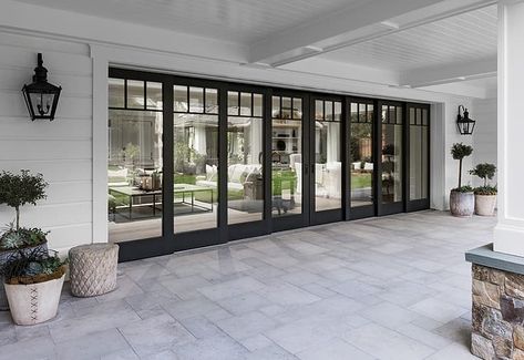 Movable or Sliding Glass Walls | Pella Windows & Doors Bathroom Traditional, Glass Wall Design, Bifold Patio Doors, Sliding Doors Exterior, Sliding Glass Doors Patio, Glass Doors Patio, French Doors Patio, Transitional Decor, Decor Bathroom