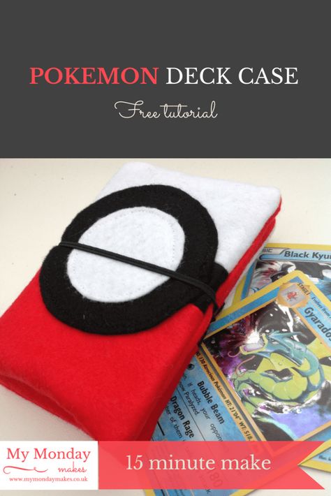 Pokemon card holder Pokemon Card Holder, Diy Pokemon Cards, Felted Pokemon, Gamer Crafts, Card Deck Holder, Pokémon Crochet, Pokemon Deck, Pikachu Party, Easy Pokemon