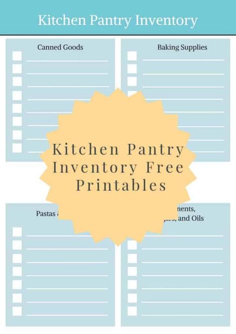 Kitchen Pantry Inventory {FREE Printable} Keeping a pantry inventory allows you to shop less, be more prepared, and have less stress! #mealplanning #prep #successfulhomemakers Pantry Inventory Printable Free, Inventory Printable Free, Pantry Inventory Sheet, Canning Inventory, Pantry Inventory Printable, Inventory Printable, Inventory Template, Kitchen Inventory, Pantry Inventory