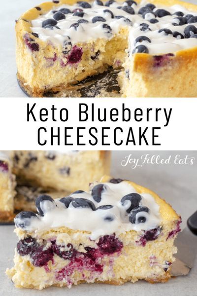 Keto Blueberry Cheesecake, Keto Cheesecakes, Blueberry Recipe, Keto Blueberry, Joy Filled Eats, Low Carb Cheesecake, Thm Desserts, Keto Sweets, Lost 100 Pounds