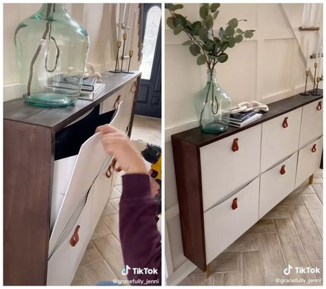 Trones Ikea Hack, Trones Shoe Cabinet, Nia Aesthetic, Trones Ikea, Ikea Trones, Ikea Shelving Unit, Ikea Ivar Cabinet, Ikea Shoe Cabinet, Easy Ikea Hacks