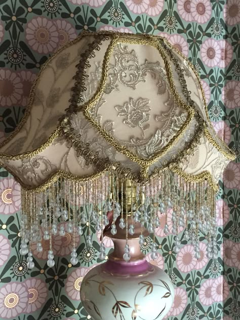 Antique Lampshade, Victorian Lamp Shades, Embroidered Lampshade, Lamp Tattoo, Victorian Lamp, Vintage Lampshades, Decorate Lampshade, Beaded Lampshade, Antique Lamp Shades