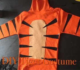 Diy Tiger Costume, White Tiger Costume, Tiger Costume Diy, Jungle Book Costumes, Tigger Halloween, Tigger Costume, Stripes Tshirt, Disney Costumes Diy, Tiger Costume