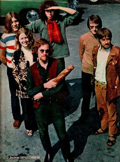 Fairport Convention. Jackie magazine(UK).1969 Sandy Denny, Jackie Magazine, 70s Uk, Fairport Convention, Uk Festivals, Richard Thompson, Folk Musician, Acid Rock, Album Sleeves